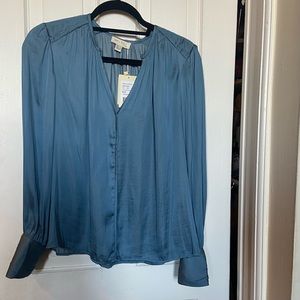 See U Soon NWT Femme Blouse Blue Size M Medium